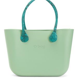 New O Bag Italy green tote 15.5”W-12”H